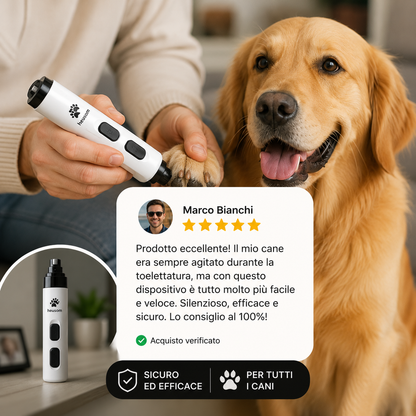 NailPro Silent™- Taglio Unghie Senza Stress per il Tuo Cane