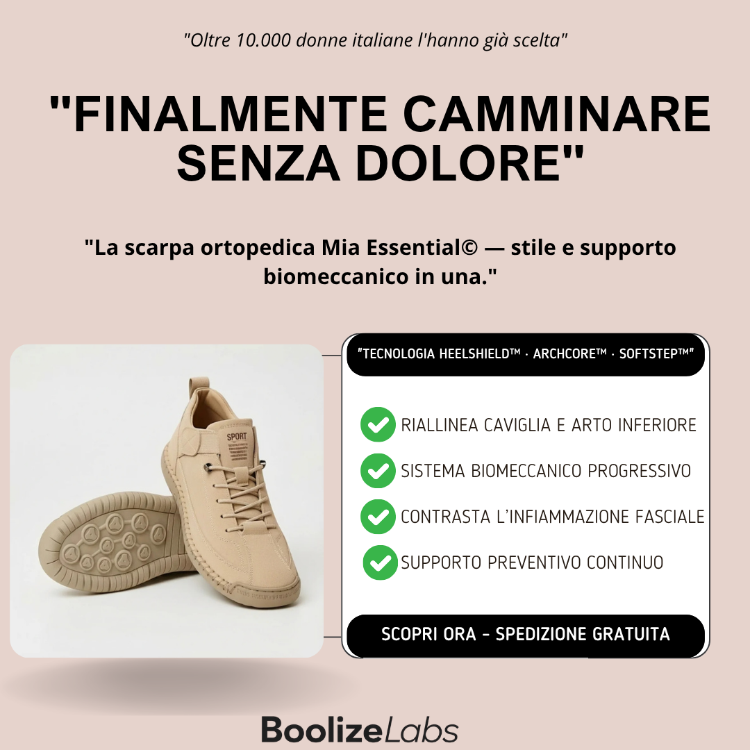 Mia Essential© - La scarpa pensata per chi sta in piedi tutto il giorno